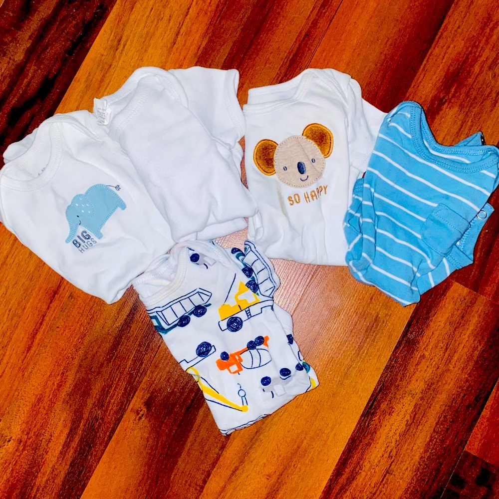 5 0-3 baby boy onesies